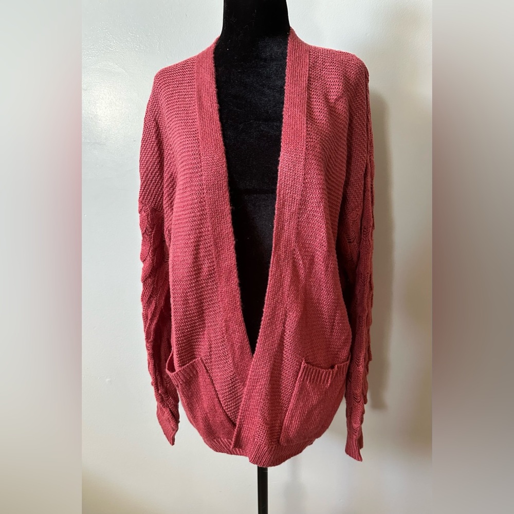 Waffle Knit Cardigan